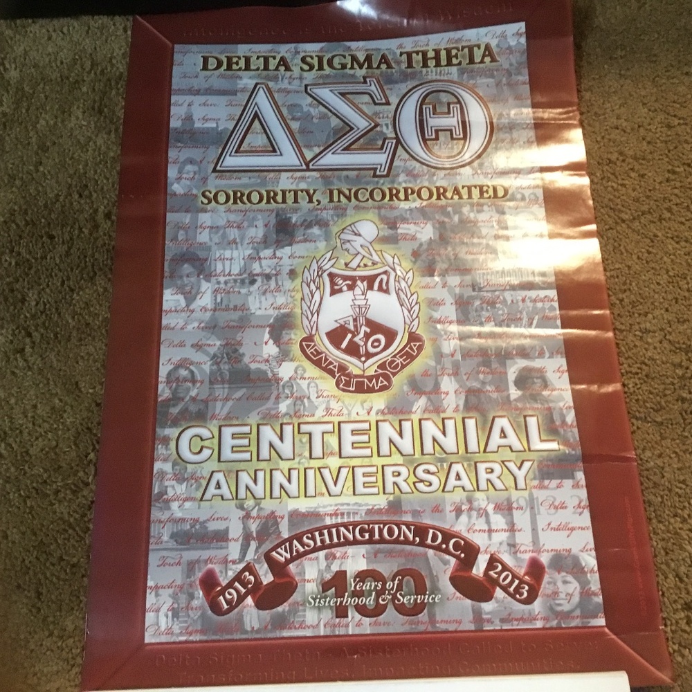 Delta Sigma Theta 100 Years Poster (1913-2013)  18in x 12 in